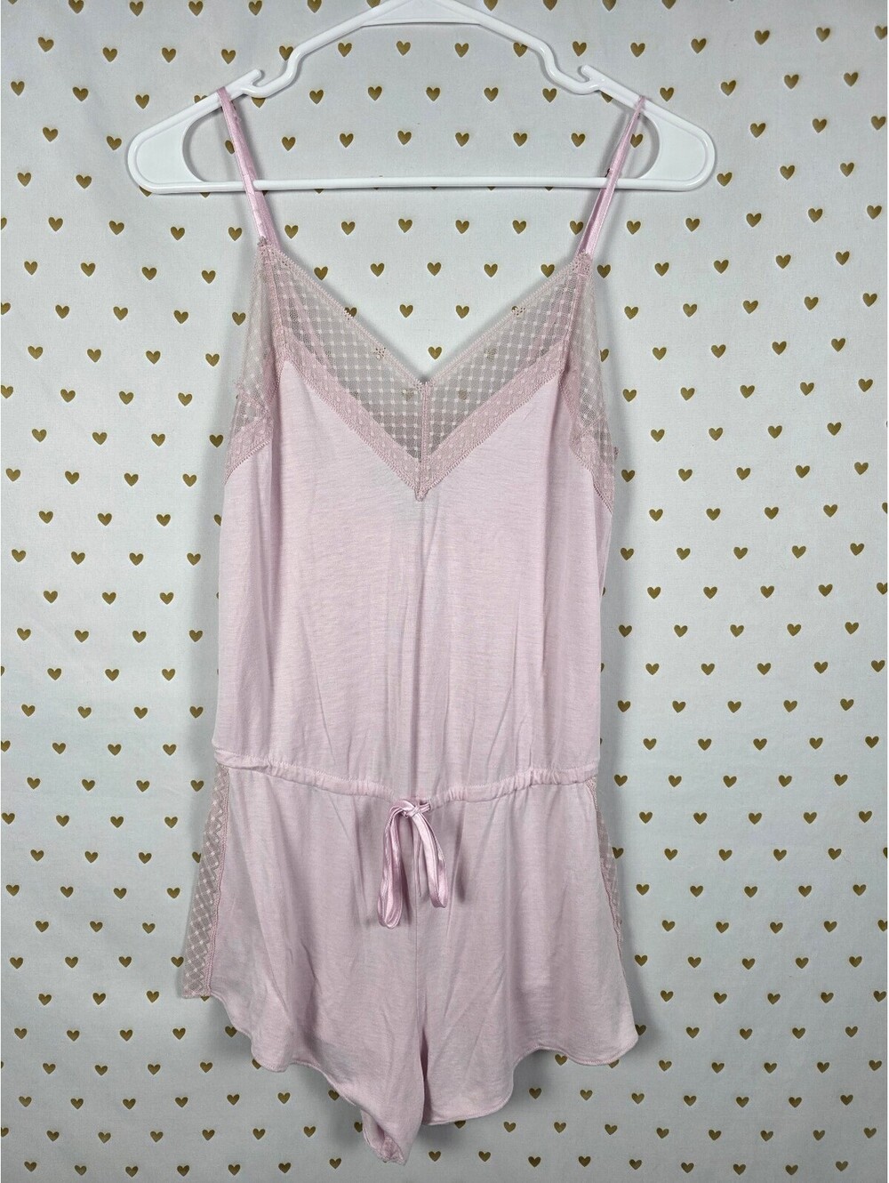 Victorias Secret Super Soft Pajama Sleep Romper Pink XS